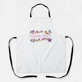 Farbenfrohe Blume Hippie Spirit Schürze