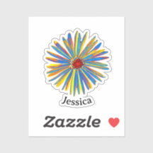 Farbenfrohe Blume Hübsch Modernes Personalisiertes