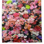 Farbenfrohe Blume im Blumenstrauß Duschvorhang (Vorderseite)