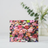 Farbenfrohe Blume im Blumenstrauß Postkarte (Stehend Vorderseite)