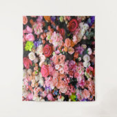 Farbenfrohe Blume im Blumenstrauß Wandteppich (Vorderseite)