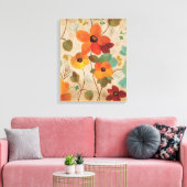 Farbenfrohe Blume im Hintergrund Leinwanddruck (Insitu (Wohnzimmer))