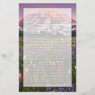 Farbenfrohe Blume im Rainier Nationalpark Briefpapier
