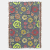 Farbenfrohe Blume in warmen Farbtönen Decke (Vorderseite Vertikal)