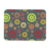 Farbenfrohe Blume in warmen Farbtönen Magnet (Horizontal)