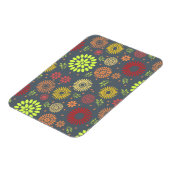 Farbenfrohe Blume in warmen Farbtönen Magnet (Linke Seite)