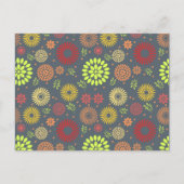 Farbenfrohe Blume in warmen Farbtönen Postkarte (Vorderseite)