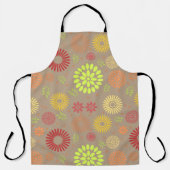 Farbenfrohe Blume in warmen Farbtönen Schürze (Vorderseite)