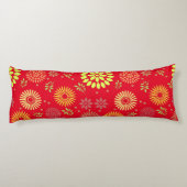 Farbenfrohe Blume in warmen Farbtönen Seitenschläferkissen (Rückseite)