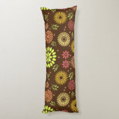 Farbenfrohe Blume in warmen Farbtönen Seitenschläferkissen (Rückseite (Vertikal))