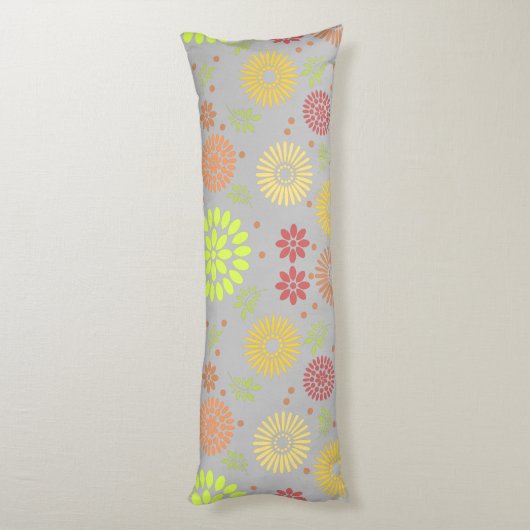 Farbenfrohe Blume in warmen Farbtönen Seitenschläferkissen (Rückseite (Vertikal))