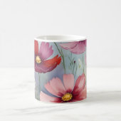 Farbenfrohe Blume Kaffeetasse (Mittel)