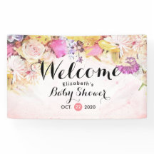 Farbenfrohe Blume Kinderdusche Willkommen