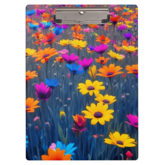 Farbenfrohe Blume Klemmbrett