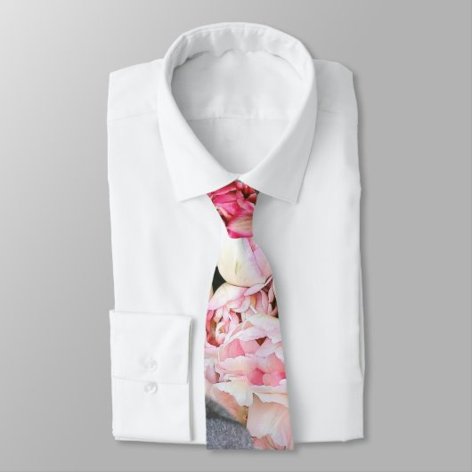 farbenfrohe Blume Krawatte (Gebunden)