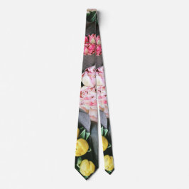 farbenfrohe Blume Krawatte