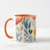Farbenfrohe Blume Kunst Tasse (Links)
