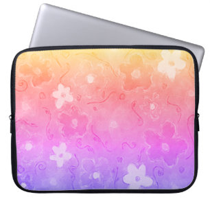 Farbenfrohe Blume Laptopschutzhülle