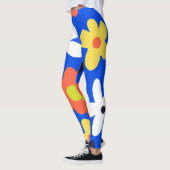 Farbenfrohe Blume Leggings (Links)
