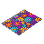 Farbenfrohe Blume Liebe Ristorante della Carrà Notizblock (Linke Seite)