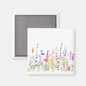 farbenfrohe Blume Magnet (Vorderseite/Rückseite)