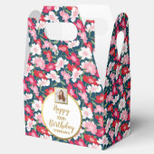 Farbenfrohe Blume, maßgeschneidertes Foto, glückli Geschenkschachtel (Geöffnet)