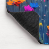 Farbenfrohe Blume Mousepad (Ecke)