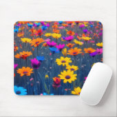 Farbenfrohe Blume Mousepad (Mit Mouse)