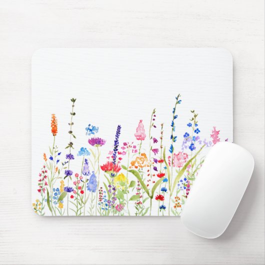 farbenfrohe Blume Mousepad (Mit Mouse)