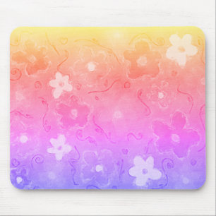 Farbenfrohe Blume Mousepad