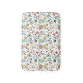 Farbenfrohe Blume Muster Badematte (Vorderseite Vertikal)