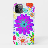 Farbenfrohe Blume Muster Case-Mate iPhone Hülle (Rückseite)