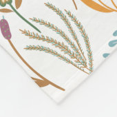 Farbenfrohe Blume Muster Fleecedecke (Ecke)