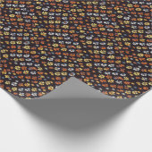 Farbenfrohe Blume Muster Geschenkpapier (Ecke)