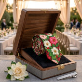 Farbenfrohe Blume Muster Krawatte