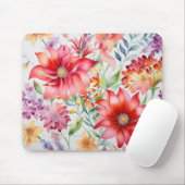 Farbenfrohe Blume Muster Mousepad (Mit Mouse)