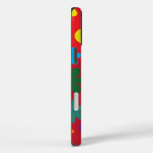 Farbenfrohe Blume Muster Rot Case-Mate iPhone Hülle (Rückseite / Rechts)