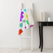 Farbenfrohe Blume Muster Sherpadecke (Beispiel)