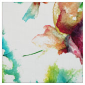 Farbenfrohe Blume Muster Wasserfarben Stoff (Muster)