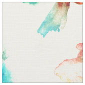 Farbenfrohe Blume Muster Wasserfarben Stoff (Nahaufnahme)