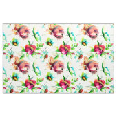 Farbenfrohe Blume Muster Wasserfarben Stoff (Yard (91,4 cm))