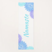 Farbenfrohe Blume Namaste Yoga Mat Yogamatte (Vorderseite)