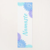 Farbenfrohe Blume Namaste Yoga Mat Yogamatte (Rückseite)