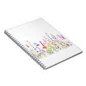 farbenfrohe Blume Notizblock (Rechte Seite)