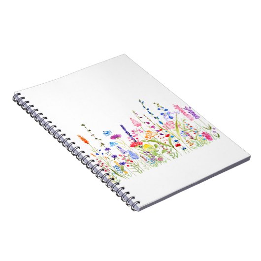 farbenfrohe Blume Notizblock (Rechte Seite)