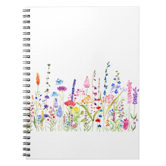 farbenfrohe Blume Notizblock (Vorderseite)