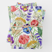 Farbenfrohe Blume Papier Set Provence (Beispiel)