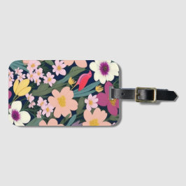 Farbenfrohe Blume pink hübsch Gepäckanhänger