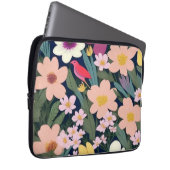 Farbenfrohe Blume pink hübsch Laptopschutzhülle (Vorne Rechts)