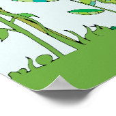 Farbenfrohe Blume Poster (Ecke)